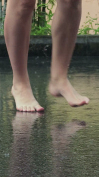 Bare Legs in the Rain
