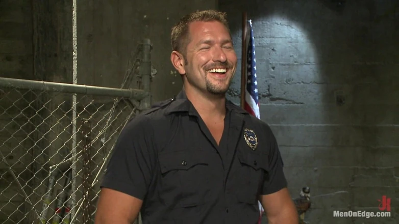 Men on Edge: Officer Justice Taken Down and His Giant Cock Edged by...