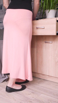 Thin Maxi Skirt Visible Panty Line Dilemma