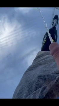 Pissing During a Nordic Ski Session