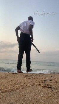 Immer noch am strand, gute zeit allein haben