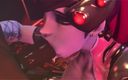 Jackhallowee: Overwatch - viúva é fodida por bbc
