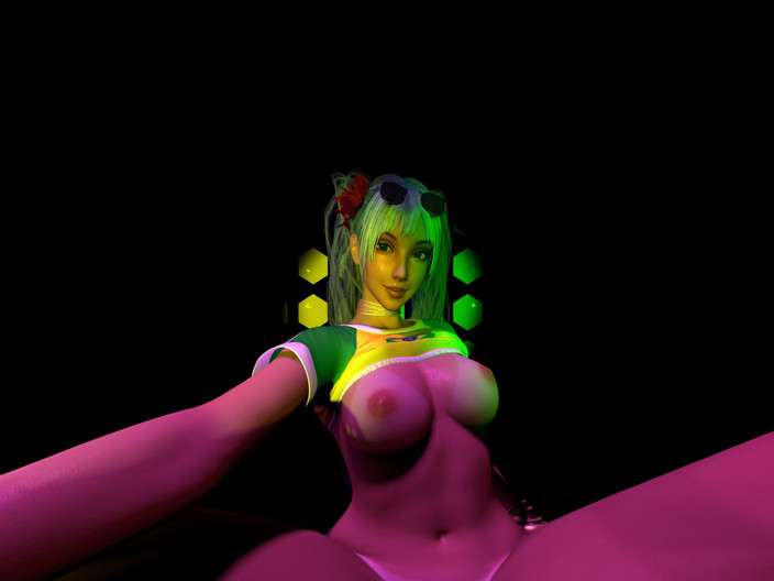 SaucySpud: Brazilian Miku Rides You with Her Perky Tits Out