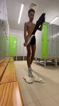 dans les vestiaires de la compagnie