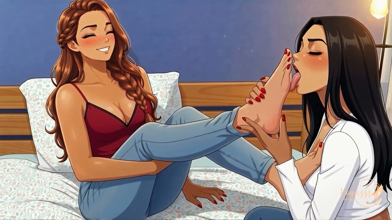 Venusss fetish: Venus et Carol se lèchent les pieds
