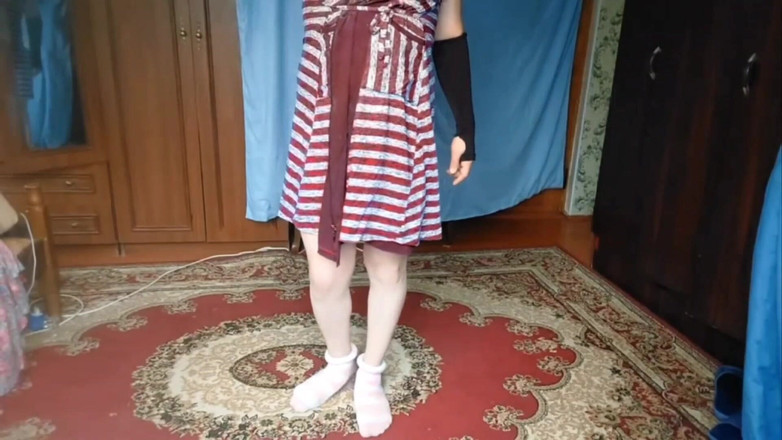 Kitty_Cross: 自我打屁股 捆绑SM 热人妖 bbw 变装模特角色扮演者 大屁股 泡泡屁股 kitty