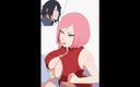 Velvixian_2D: Sakura X Sasuke šukání koz