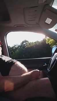 Jerking off in the Car
