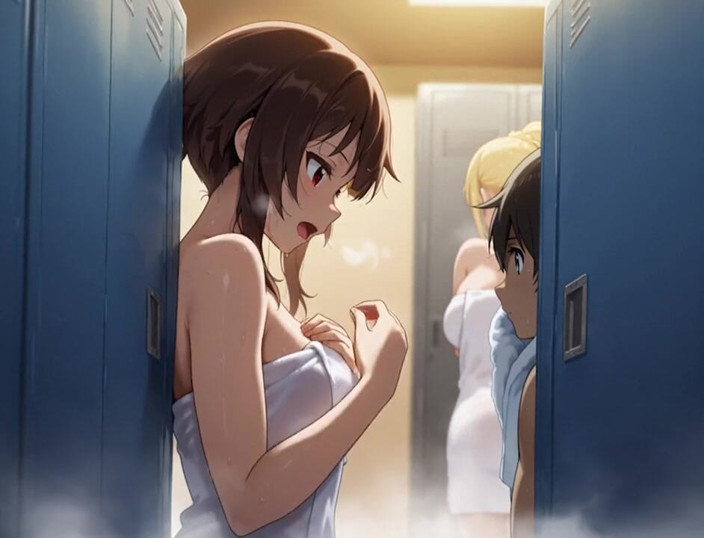 You top AI: Kazuma pieprzy Megumin i Darkness w Ii Konosuby