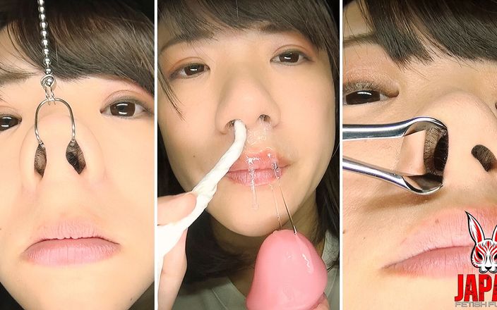 Japan Fetish Fusion: Riko Kanade Lets Thick Snot Drip to Her Lips... Then...