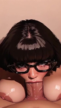 Velma Dinkley Sloppy Blowjob POV