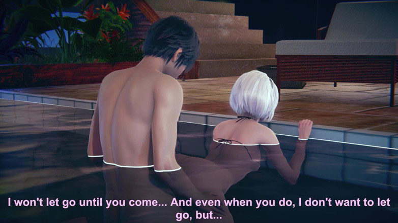 Waifu club 3D: 2B zostaje zerżnięta na pieska w basenie