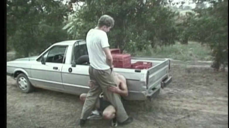 Boys boyz: Throbbing Cock Deepthroat Outdoors - Bulging Throat and Ass Licking Frenzy