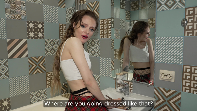 Lilith Liber: Step-sis Turned Slut, Part 1. Step-bro Punishes Her Hard for Club...