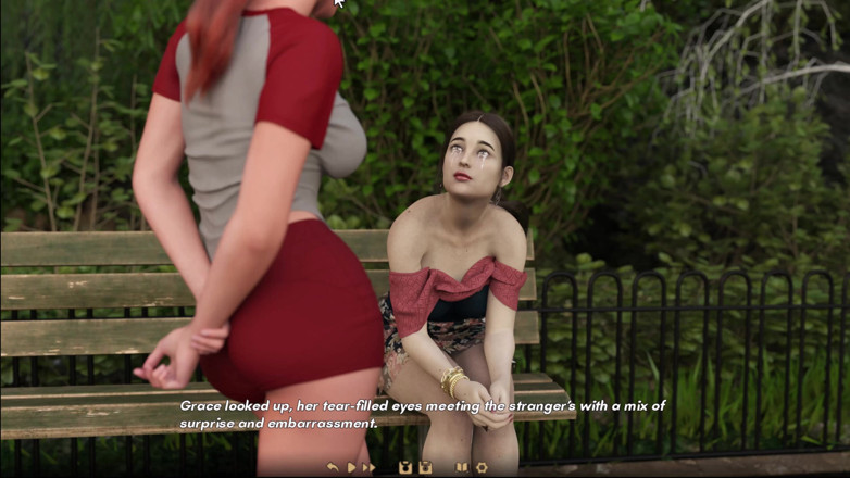 Johannes Gaming: ダーカー7グレースは、恋人が彼女を見ている間、2人の男に犯されました