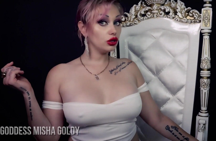 Goddess Misha Goldy: Un loser stupide dégoûtant taquiné et nié !!