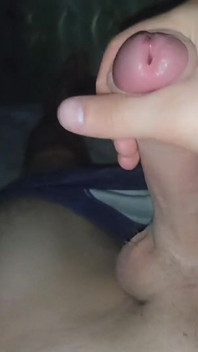 Hot and Passionate Jerking off, a Lot of Sperm. He Finished Sweetly and with Moans
