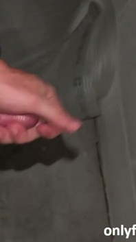 Jacking off in My Work Garage