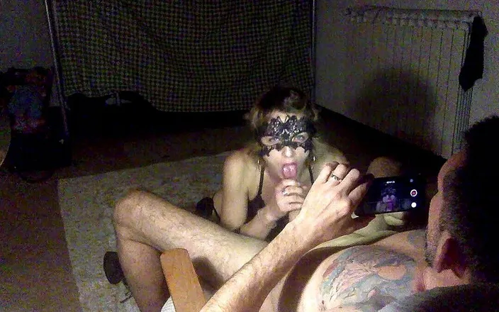 Stoyca: Sepong kontol seksi bertopeng stoyca
