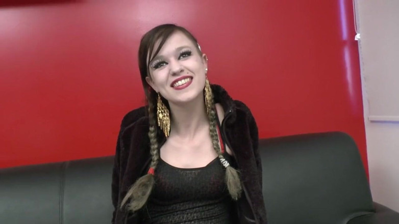 Nude in France: Naughty teen Vanessa gets hard banged