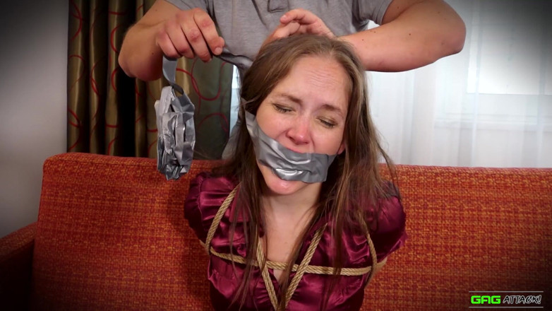 Gag Attack: Rachel Adams - secretary grabbed
