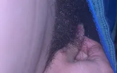 Teen Jerks Tiny Dick in Tent While Camping and Cum Over Hand