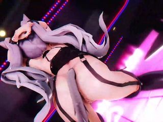 Velvixian: Genshin Impact. Tarian kostum gadis seksi dengan kostum cat