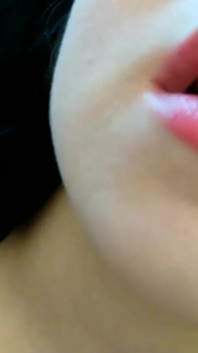 Gentle home cute striptease close up