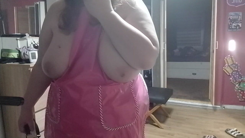 tammara big: SSBBW Nytt Gummiförkläde Och Inte Under