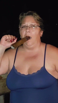 Huge Cigar Smoking