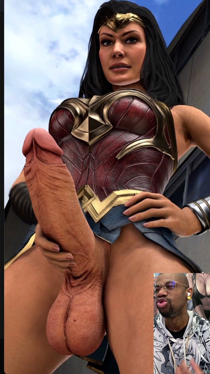 L6RD7BLU3 FUTA: 神奇女侠随意撸管她美丽的变性鸡巴