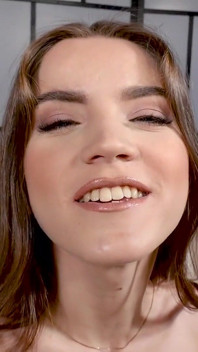 Hot teen Evelina Darling fucked anal and POV blowjob cum swallow