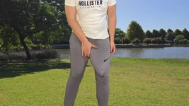 Big Monster Cock in Grey Sweatpants Cumhot