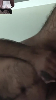 Solo Night Masturbation and Cumming on Stomach
