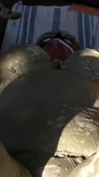 Julie Cunningham Covered in Mud, Tied up, Pissed Knickers