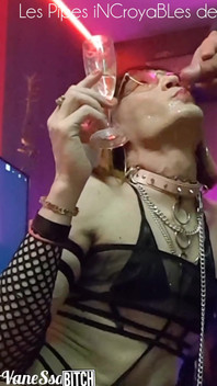 (makingoff⁴ View G) Sex Slave in Front of a Beautiful Cock in Facefucking, Slut Takes a Cum Shower