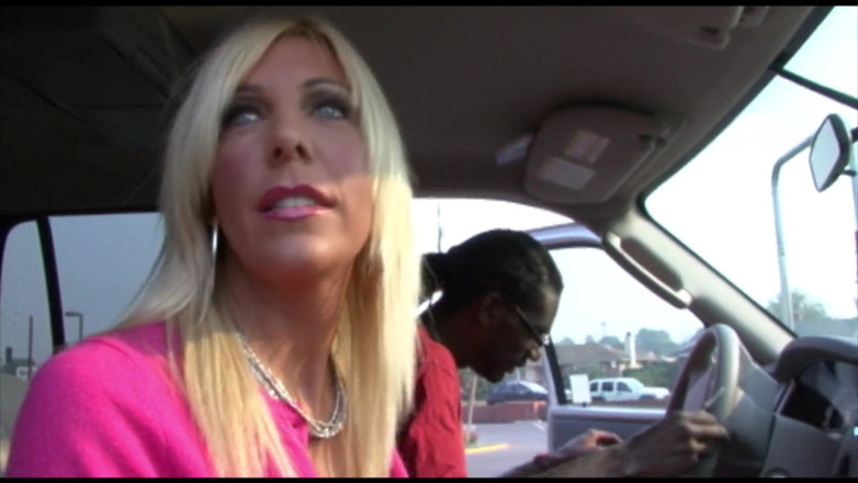 Big Black Pickup: Superb blonde MILF can't get enough of that black cock