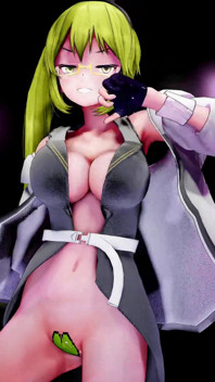 Hatsune Miku uitkleden dans Roki song hentai grote borsten mmd 3D blonde haarkleur bewerken Smixix