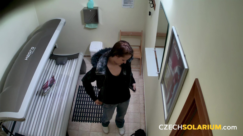 Czech Solarium: Czech Solarium 116: Young Brunette Returns for Another Show