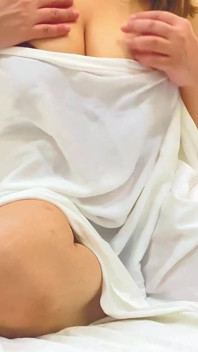 Busty Blonde MILF Masturbates Until She Cums in a Hotel