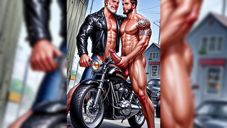 Erotic Man: Ai Biker, hombres gay, presentación de diapositivas