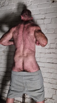Hairy Muscle Bear Stroking