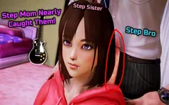 Waifu Academy | Petite 18år asiatisk tonårs styvsyster blir nästan fångad av styvmamma suger styvbror stora kuk | Del 33
