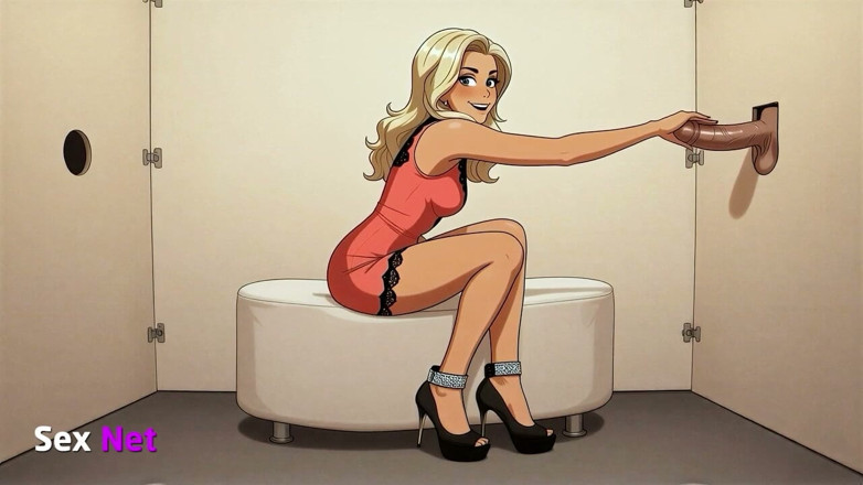 Foot Fetish Brazil: Beauty Anna in Blowjob and Gloryhole Footjob! Anime Hentai