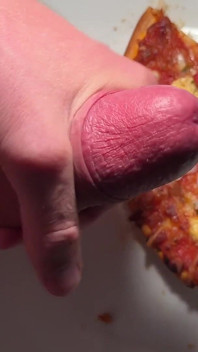 Twink Squirt on His Pizza