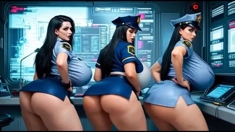 Hot girl dancing: Stazione di polizia del capitano ufficiale, versione lunga, animazione