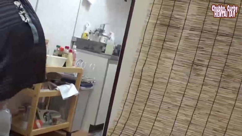 Chubby Curvy Hentai JAV: 욕망을 덜어줄 부드러운 방법을 찾고 내 방을 방문하는 매력적인 여자
