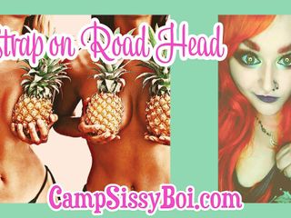 Camp Sissy Boi: Camp Sissy Boi 和 jared 一起展示穿戴式假阳具的公路头