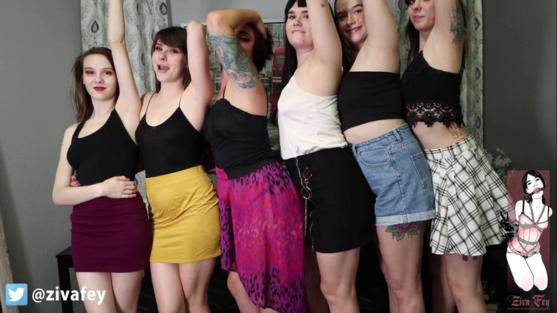Ziva Fey: Ziva Fey - Armpit display with Larz, Skye, Mewchii, Jurnee, and...