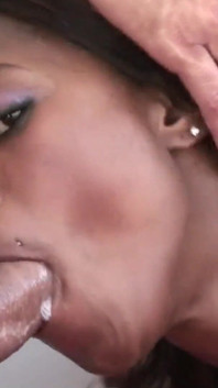 Ebony Heidi Waters with big tits gives deep blowjob and fucks with - #2